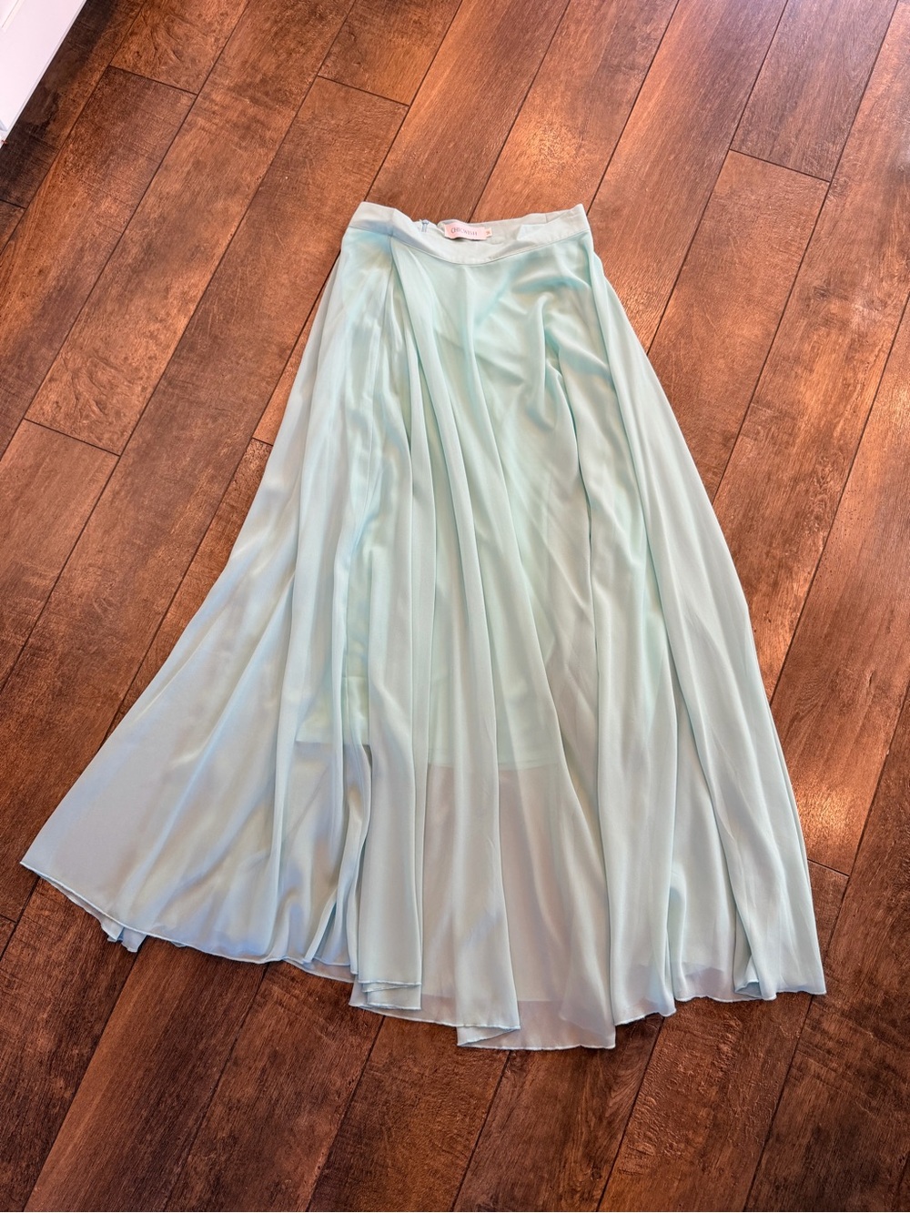 ChicWish chiffon maxi skirt mint M